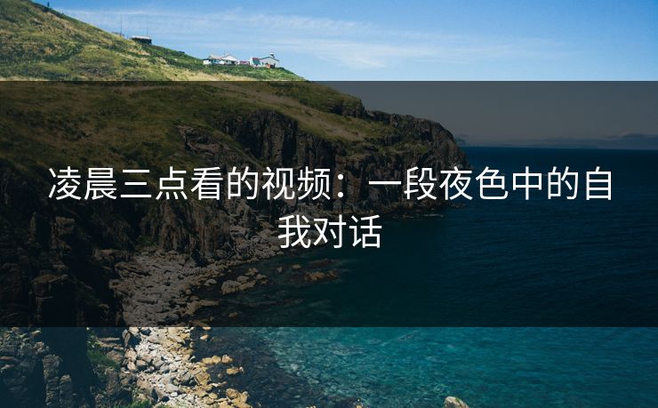 凌晨三点看的视频:一段夜色中的自我对话