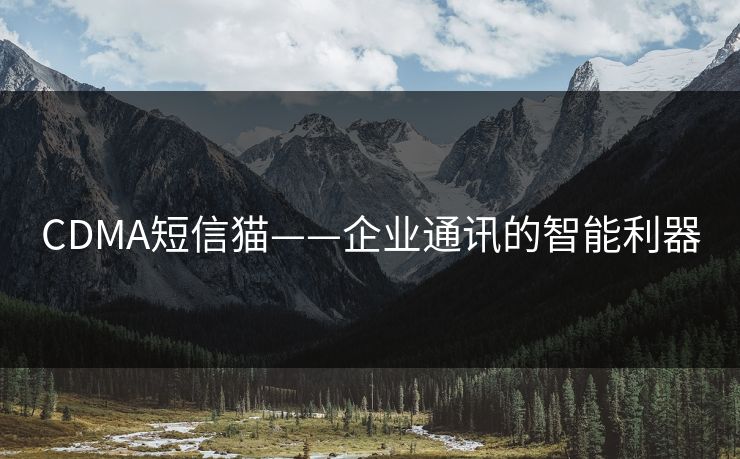 CDMA短信猫——企业通讯的智能利器