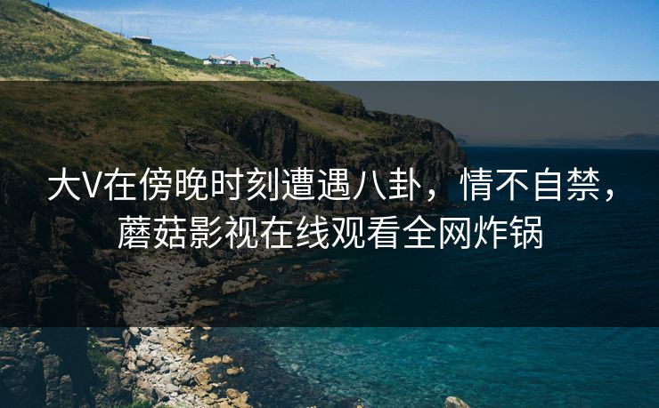 大V在傍晚时刻遭遇八卦,情不自禁,蘑菇影视在线观看全网炸锅
